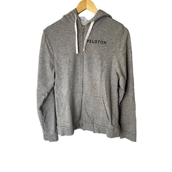 Peloton Gray Denver Zip Up Hoodie Size Medium Unisex Colorado Activewear - Picture 1 of 10